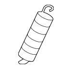 1K0881095 - Body: Seat Back Frame Tension Spring for Audi: R8, TT, TT Quattro, TT RS Quattro, TTS Quattro Image