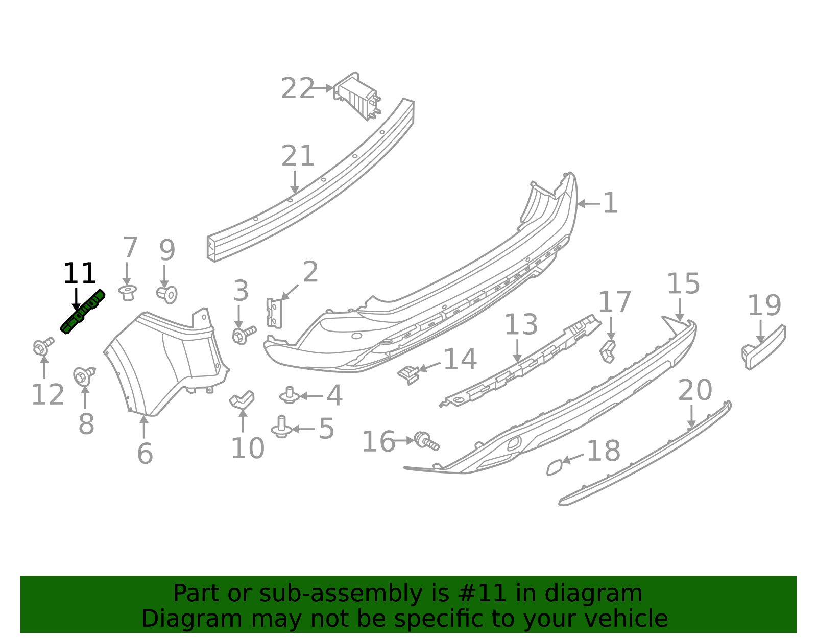 2021-2025 Nissan Rogue Side Bracket 62222-6RR0B | Parts for