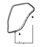 6787250030 - Body: Door Weather-strip for Lexus: LS430 Image
