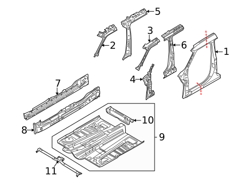 Floor for 2012 Ford Flex #0