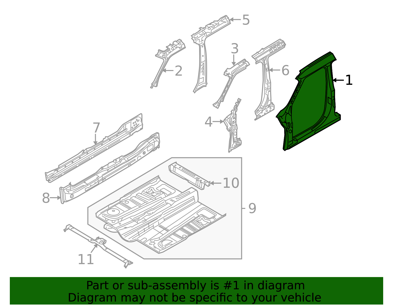 8A8Z-74211A11-A - Aperture Panel Ford Parts Direct