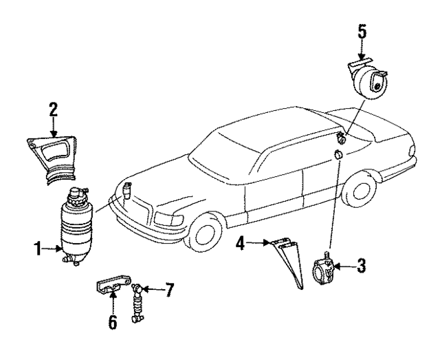 2013200014 - Suspension: Oil Reservoir for Mercedes-Benz Image