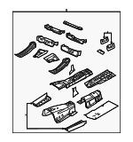 68043495AT - Body: Front Floor Pan for Chrysler: 300 | Dodge: Charger Image