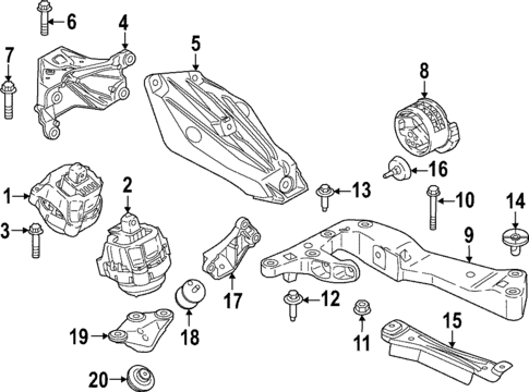 Engine & Trans Mounting for 2024 BMW M3 #0