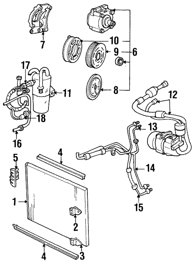 F78Z19C836AA - : A/C Accumulator for Ford Image