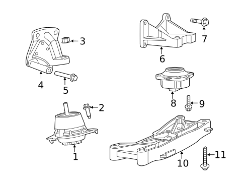 Engine & Trans Mounting for 2012 Chrysler 300 #0