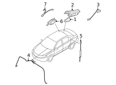 Antenna & Radio for 2009 Kia Optima #0