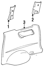 6263895D04B8 - : 1991-1997 Toyota Previa - Upper Quarter Trim for Toyota: Previa Image