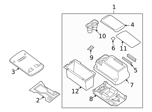 Center Console for 2004 INFINITI QX56 #0