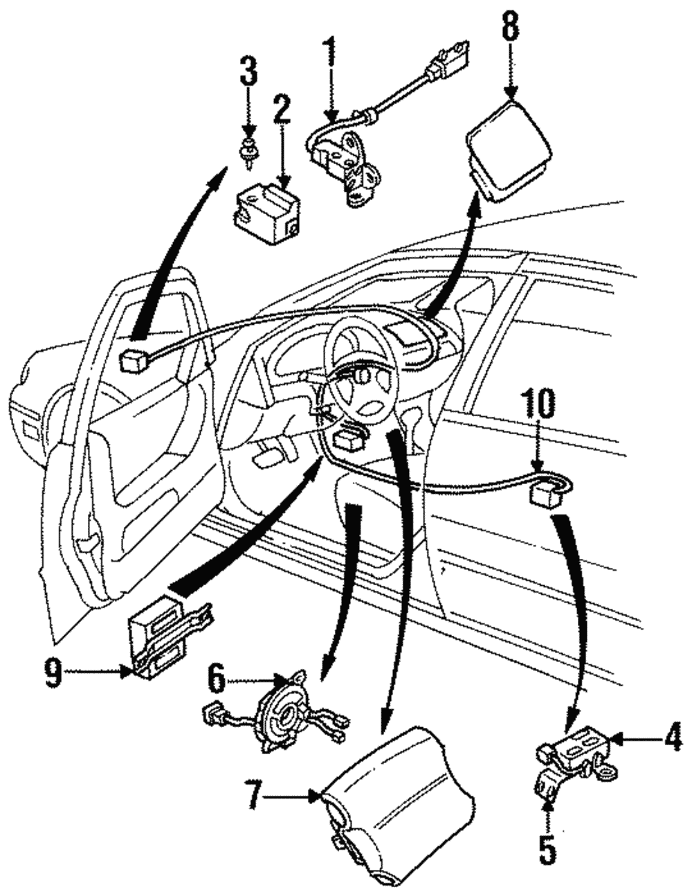 Passenger Air Bag - Nissan (K8515-4E104)