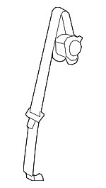 898100W010J4 - Electrical: Center Seat Belt for Hyundai: Santa Fe Image