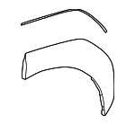 7560542230 - : Wheel Opening Molding for Toyota: bZ4X Image