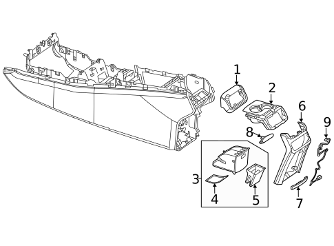 Console for 2022 Mercedes-Benz GLS 63 AMG&reg; #2