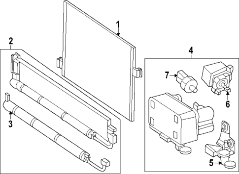 Condenser, Compressor & Lines for 2024 Mercedes-Benz EQE AMG&reg; #2