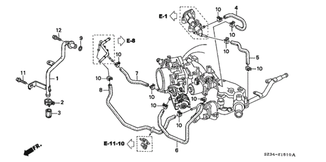 Water Hose for 2004 Acura RL #0