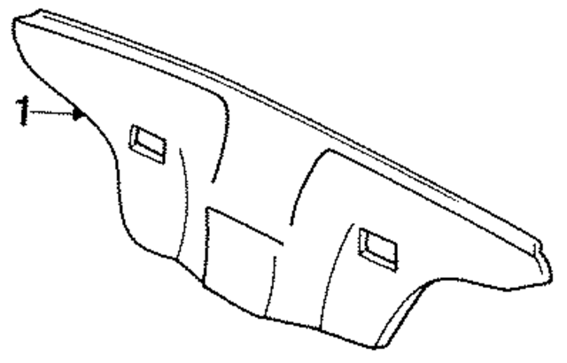 MB733822 - Body: Lift Gate Trim for Mopar Image