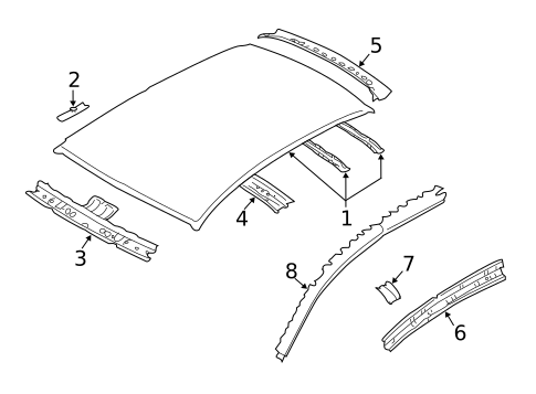 Roof & Components for 2017 Subaru Impreza #1