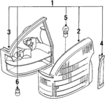 DAC5586 - Electrical: Tail Lamp Assembly for Jaguar Image