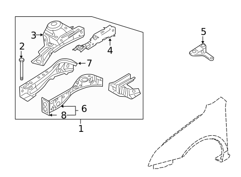 Structural Components & Rails for 2007 Ford Fusion #0