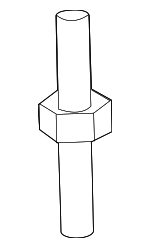 LR128187 - Cooling System: By-Pass Pipe Stud for Land Rover: Defender 110, Defender 130, Defender 90 Image