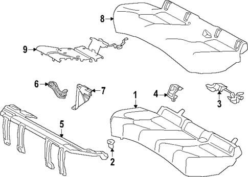 Rear Seat Components for 2024 Toyota Crown #2