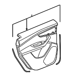4M8867303FWFA - : Door Trim Panel for Audi: Q8, RS Q8, SQ8 Image