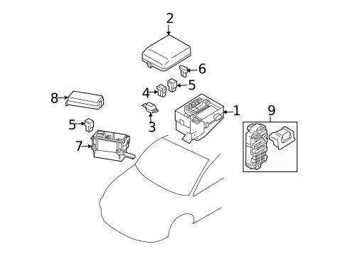 Fuse & Relay for 2010 Mitsubishi Eclipse #0