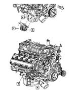 52122710AA - 5.7L Gas; Engine: Engine Support Cushion, Right for Mopar Image