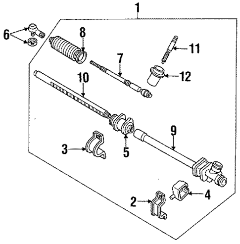 Steering Gear & Linkage for 1995 Mercury Tracer #3
