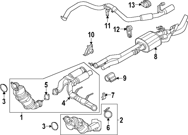 MB3Z5230AJ - : Tail Pipe for Ford: Ranger Image