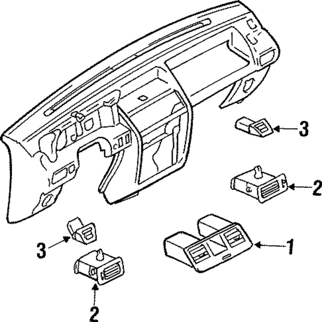 MR308038 - : Air Outlet for Mitsubishi Image