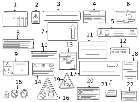 Labels for 2018 Mercedes-Benz Sprinter 2500 #0