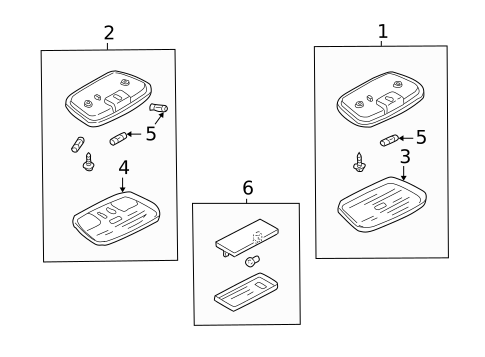 Interior Lamps for 2006 Ford Escape #0