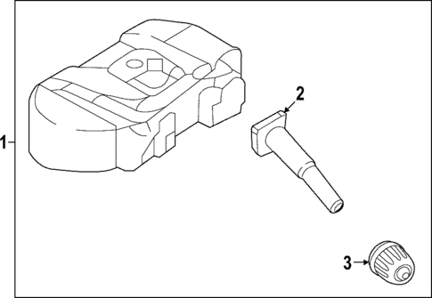 Tire Pressure Monitor Components for 2023 Kia Niro EV #1