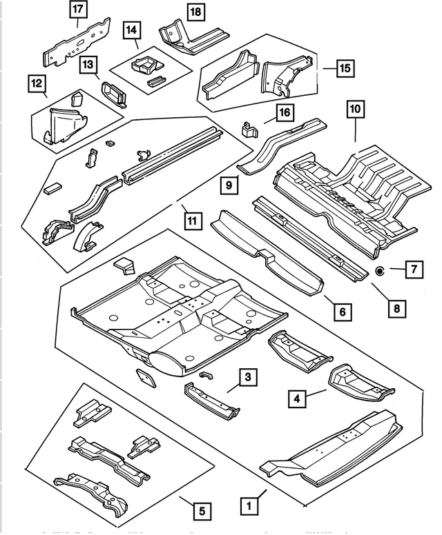 4580298AF - : Frame Side Rail, Right for Mopar Image