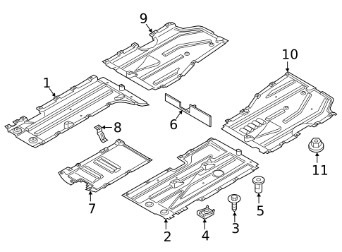 Under Cover & Splash Shields for 2012 BMW X3 #0