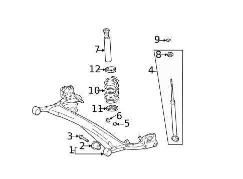 Rear Suspension for 2004 Scion xB #0