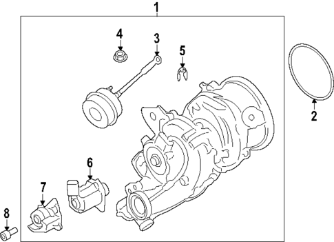 Turbocharger & Components for 2025 Porsche Cayenne #1