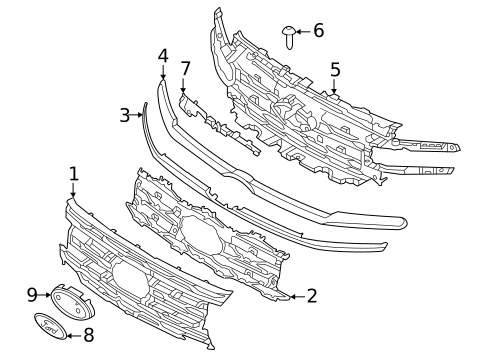 Grille & Components for 2024 Ford Expedition | Ford OEM Parts Outlet