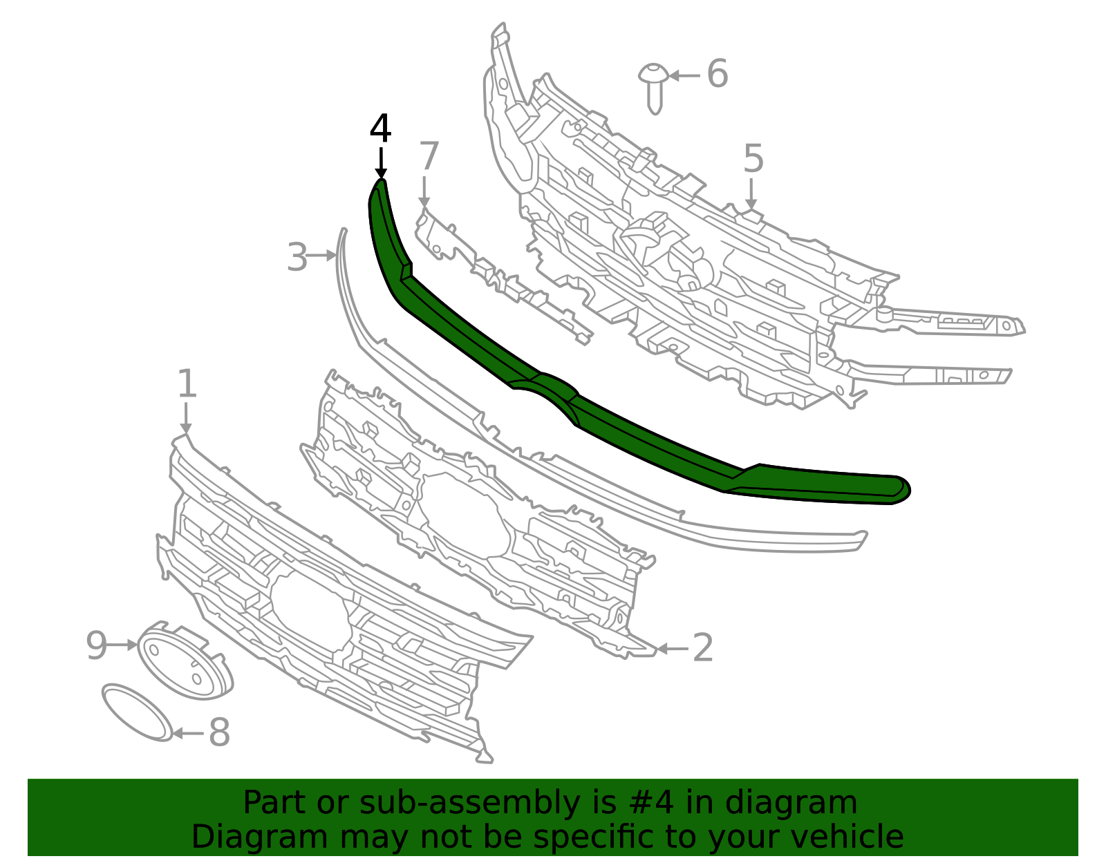 NL1Z-8200-AAPTM - Upper Molding 2022-2024 Ford Expedition | Ford