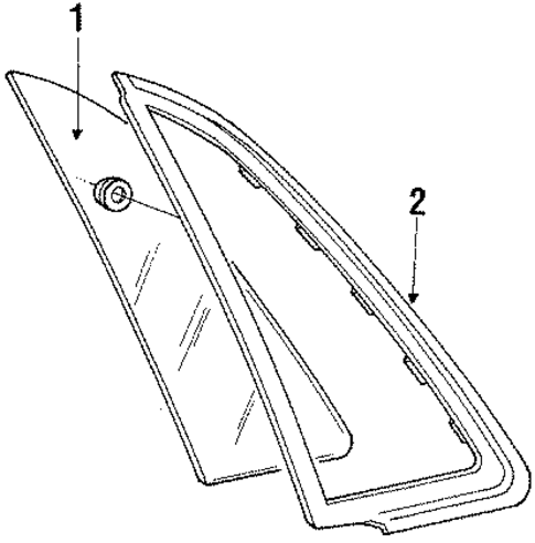 Glass & Hardware for 1991 Mitsubishi Galant #0