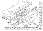 51131961243 - Bodywork: Plug-in Nut for BMW Image