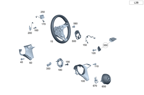 Steering Wheel and Steering Wheel Lock for 2025 Mercedes-Benz EQS 580 SUV #0