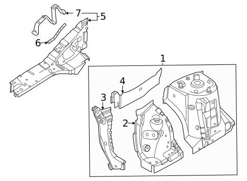 Structural Components & Rails for 2023 Nissan ARIYA #0