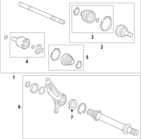 Axle Shafts & Joints for 2019 Honda Ridgeline #0