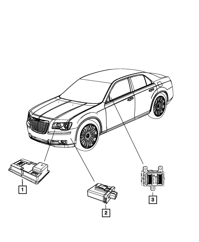 68170821AA - Electrical: Hid Ballast Module for Mopar Image