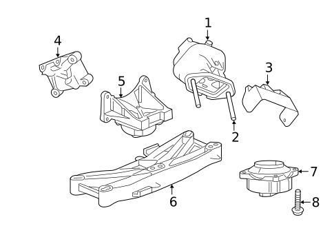 Engine & Trans Mounting for 2016 Dodge Challenger #0