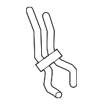 5C0122101AJ - Belts &amp; Cooling: Radiator Coolant Hose for Volkswagen Image