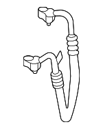 64537911111 - HVAC: Pressure Hose for BMW: X5, X6, X7 Image