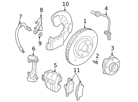 Front Brakes for 2006 Volvo S80 #0